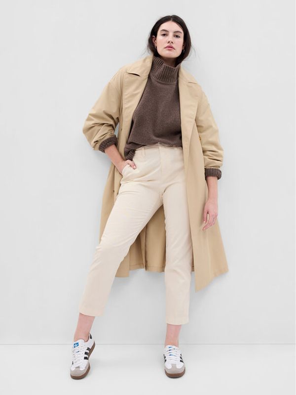 Gap Gap Hlače 541213-00 Écru Regular Fit
