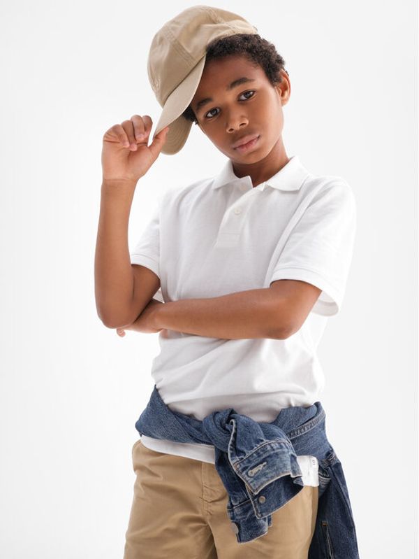 Gap Gap Polo 763889-00 Bijela Regular Fit
