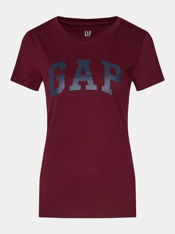 Gap Gap T-shirt 268820-61 Tamnocrvena Regular Fit