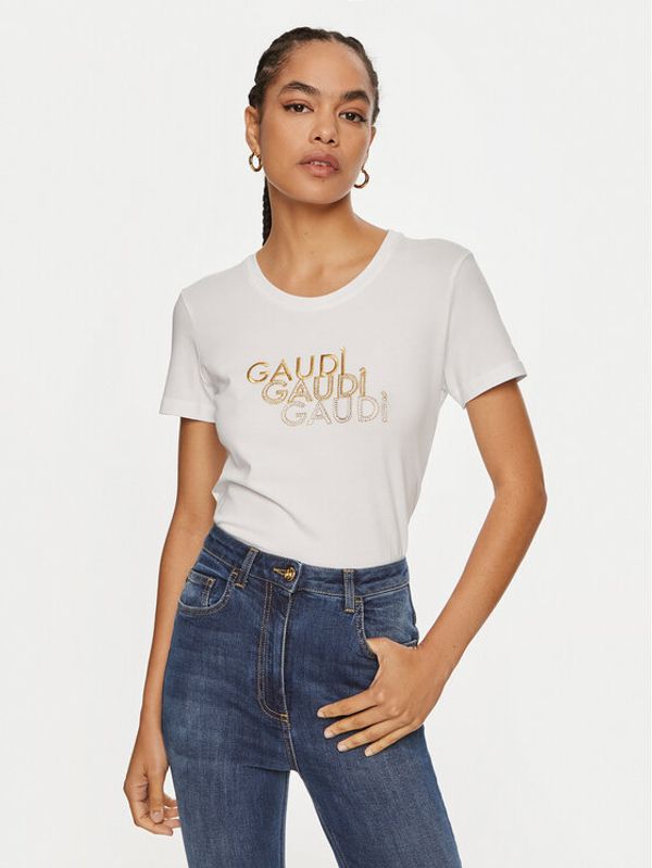 Gaudi Gaudi T-shirt 421BD64034 Bijela Regular Fit