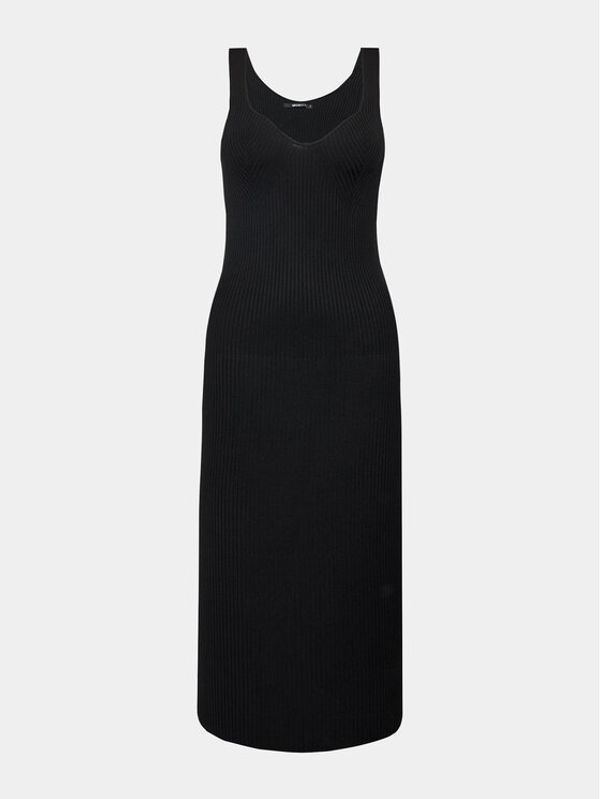 Gina Tricot Gina Tricot Džemper haljina 19485 Crna Slim Fit
