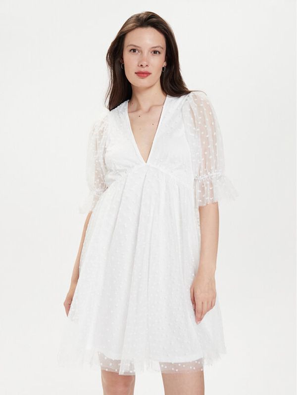 Gina Tricot Gina Tricot Koktel haljina 22963 Bijela Regular Fit