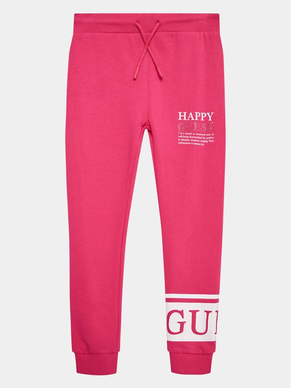 Guess Guess Donji dio trenerke J3YQ11 KA6R4 Ružičasta Relaxed Fit