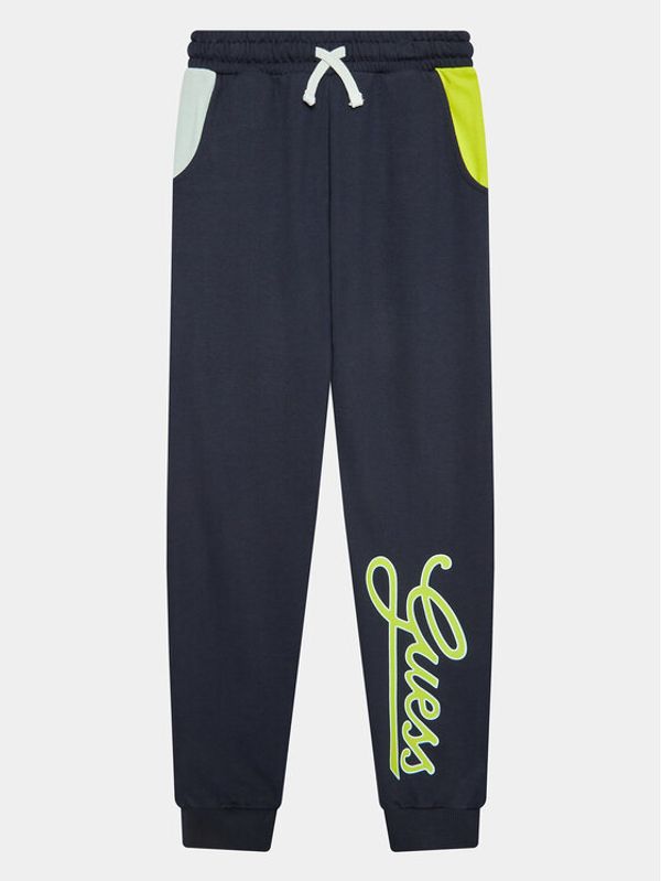Guess Guess Donji dio trenerke L3YQ34 KA6R3 Tamnoplava Relaxed Fit