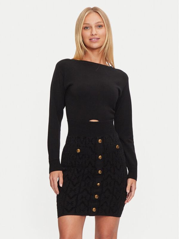 Marciano Guess Guess Džemper haljina 4BGK04 5661Z Crna Bodycon Fit
