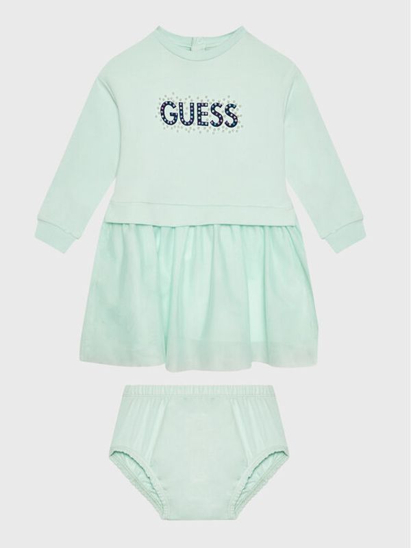 Guess Guess Elegantna haljina A3RK08 KA6V0 Zelena Regular Fit