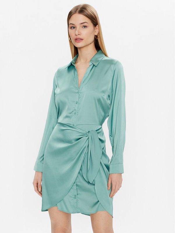 Guess Guess Haljina košulja Alya W2BK83 WF1T2 Zelena Regular Fit