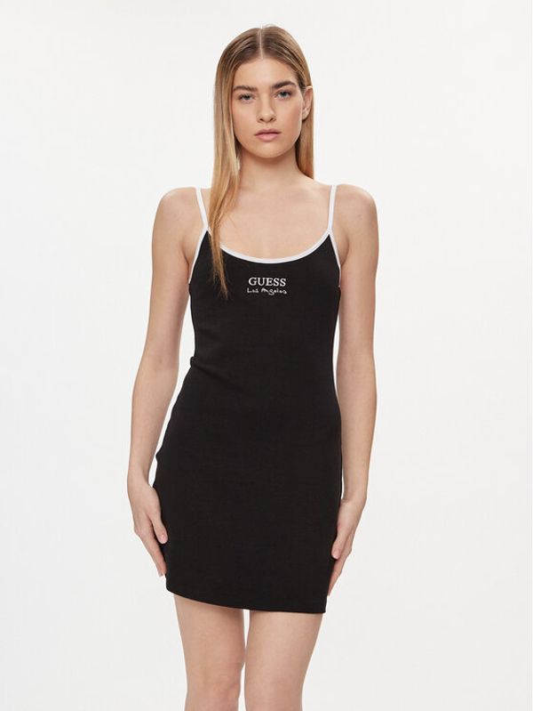 Guess Guess Haljina za svaki dan E4GK00 KBP41 Crna Slim Fit