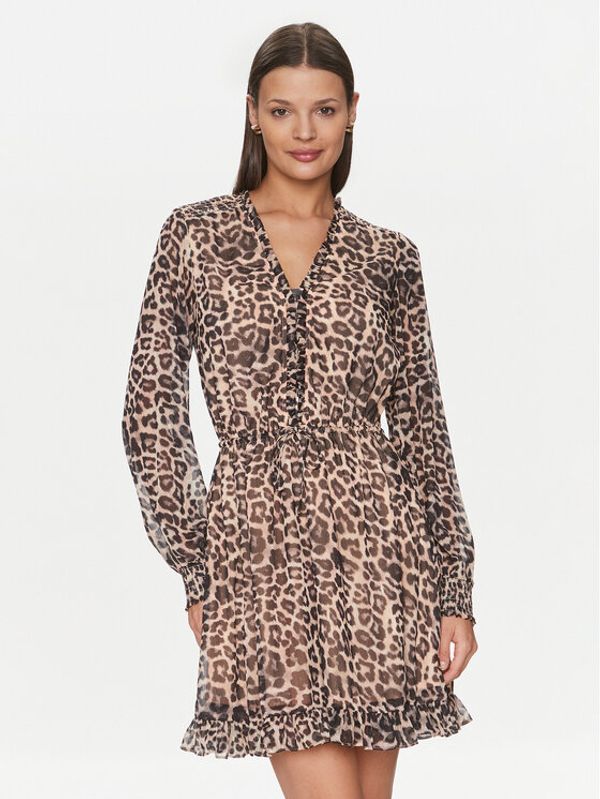 Guess Guess Haljina za svaki dan Vanessa W4GK42 WDW82 Smeđa Regular Fit