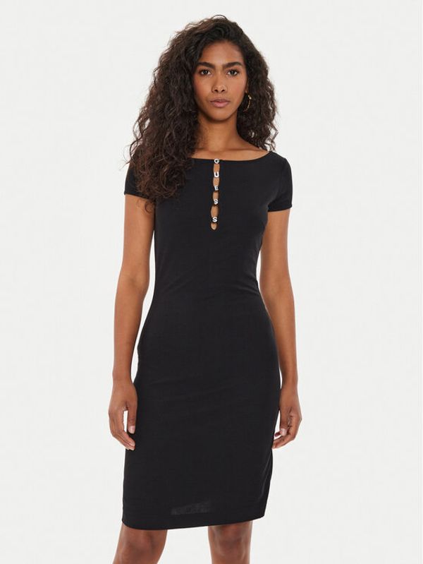 Guess Guess Haljina za svaki dan W4YK13 KAQL2 Crna Regular Fit