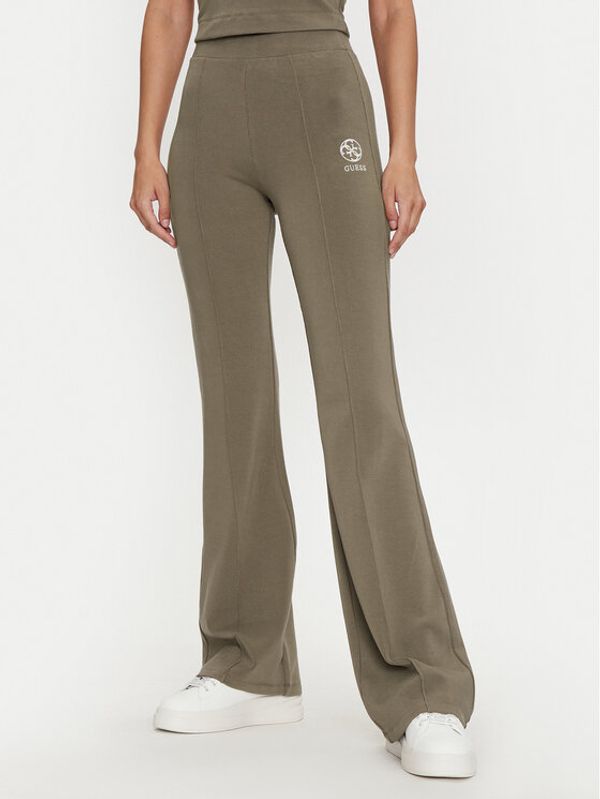 Guess Guess Hlače Elea V4YB01 KCDN0 Smeđa Slim Fit