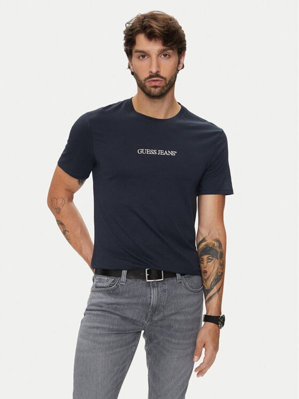 Guess Jeans Guess Jeans T-shirt M4YI52 K8HM0 Plava Slim Fit
