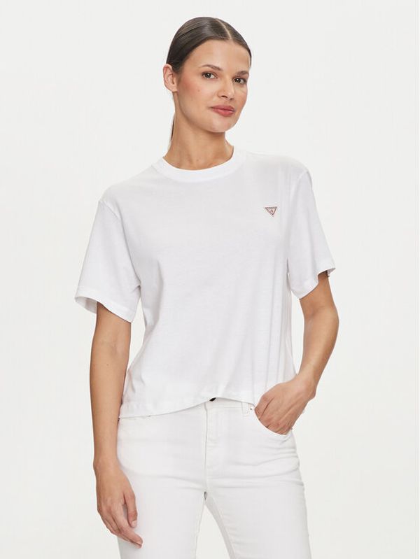 Guess Jeans Guess Jeans T-shirt W4YI05 K8HM0 Bijela Regular Fit