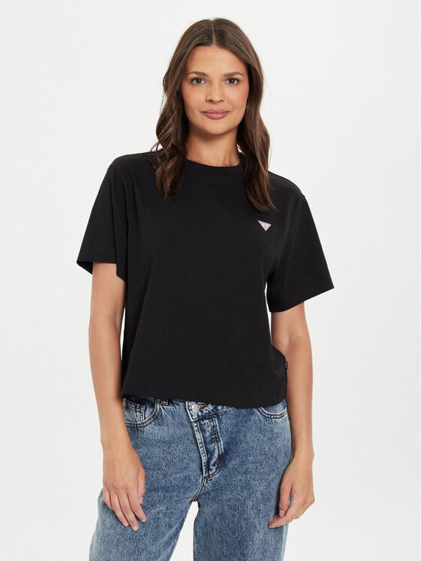 Guess Jeans Guess Jeans T-shirt W4YI05 K8HM0 Crna Boxy Fit
