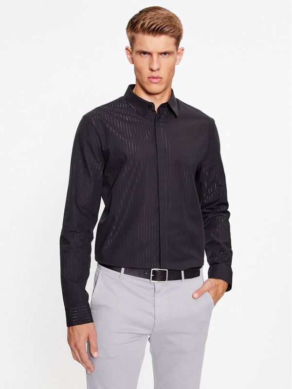 Guess Guess Košulja M3BH67 WFS20 Crna Regular Fit