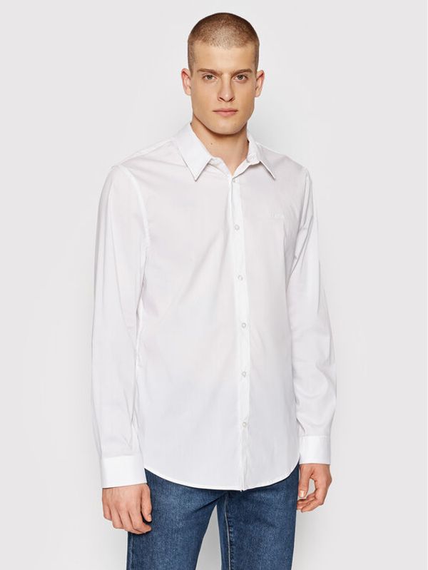 Guess Guess Košulja Sunset M1YH20 W7ZK1 Bijela Slim Fit