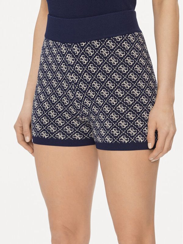 Guess Guess Kratke hlače W4GZ32 Z37K0 Tamnoplava Slim Fit