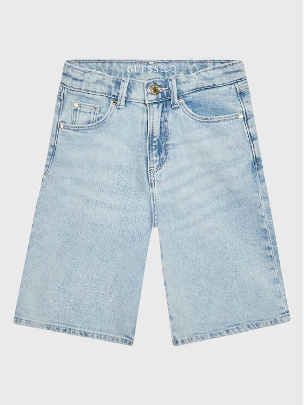 Guess Guess Kratke traperice J3GD17 D4MS0 Plava Relaxed Fit