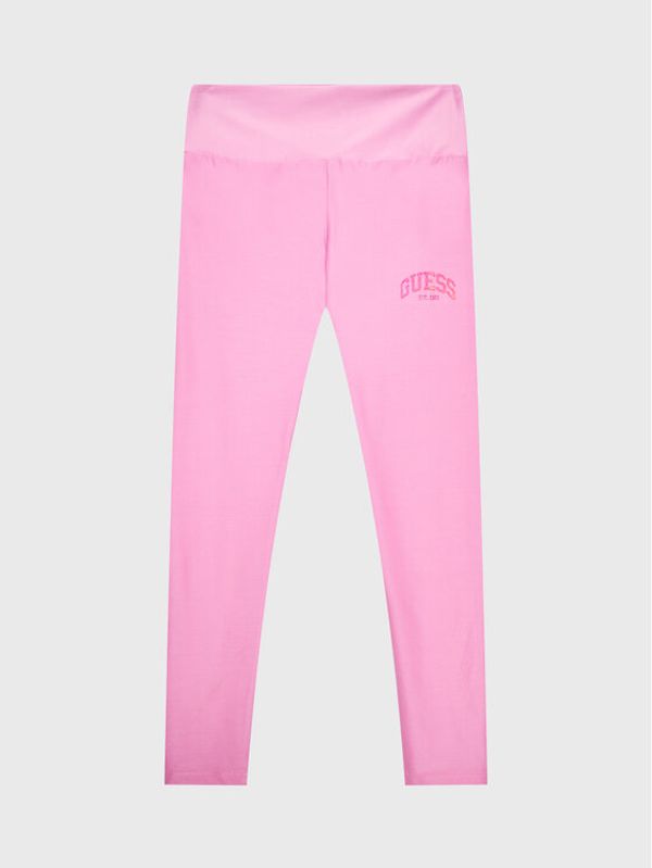 Guess Guess Leggings J3RB00 MC01P Ružičasta Slim Fit