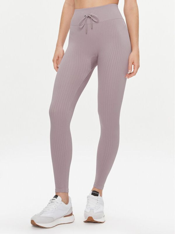 Guess Guess Leggings Rib-Seamless V4RB00 Z3CC0 Ljubičasta Slim Fit