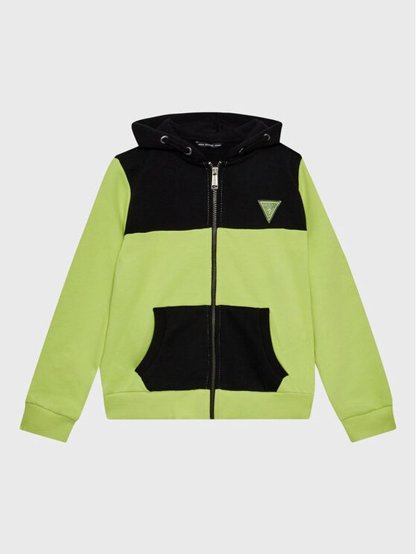 Guess Guess Majica dugih rukava L3RQ04 KA6R3 Zelena Regular Fit
