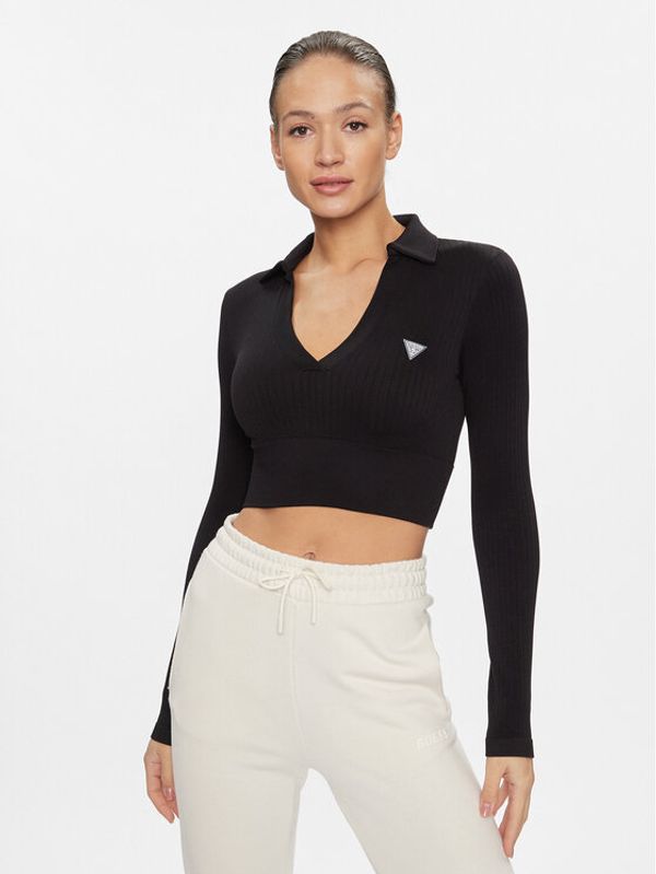 Guess Guess Majica V4RP02 Z3CC0 Crna Regular Fit