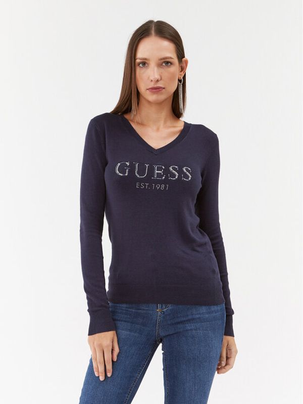 Guess Guess Majica W3BR24 Z2NQ2 Tamnoplava Regular Fit