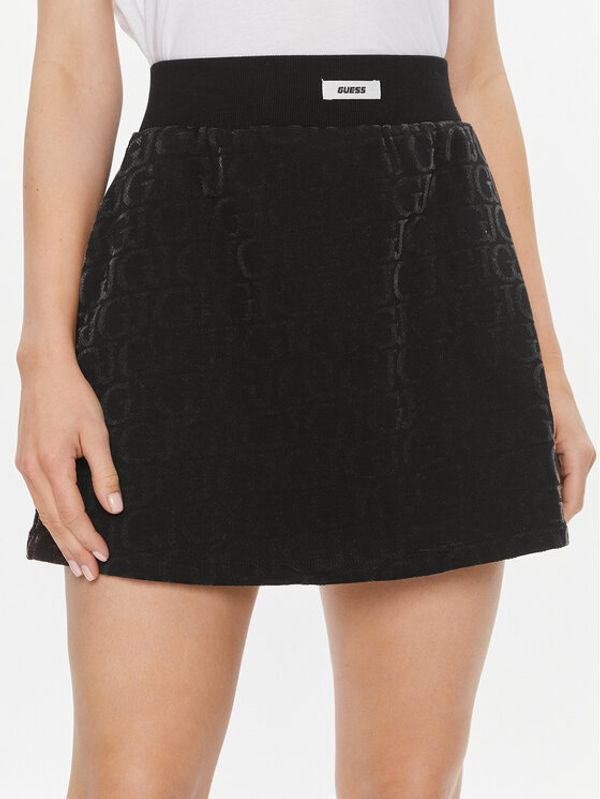 Guess Guess Mini suknja Logo V4RD06 KC2W0 Crna Regular Fit