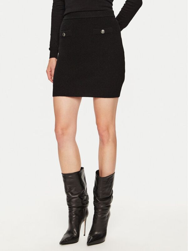 Guess Guess Mini suknja W4BD64 Z2WX0 Crna Slim Fit