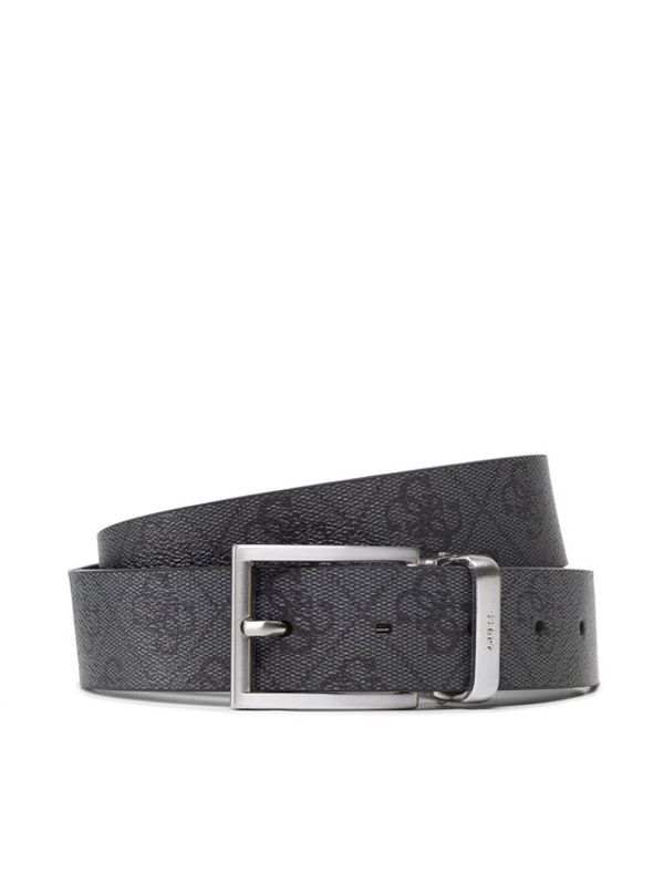 Guess Guess Muški remen Vezzola Adj & Rev Belt BM7541 LEA35 Crna