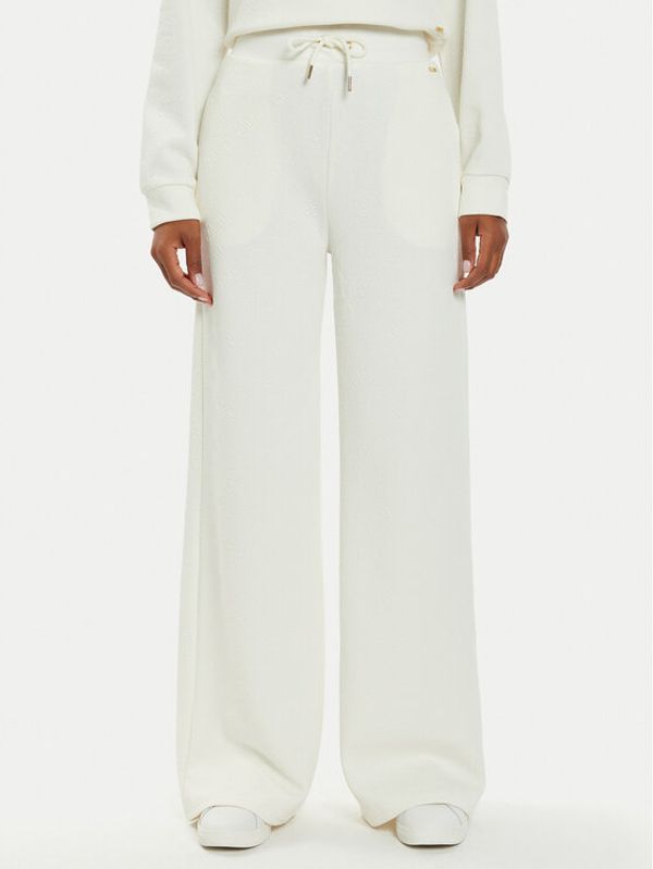 Guess Guess Palazzo hlače Peony V4BB02 KCHR2 Bijela Relaxed Fit