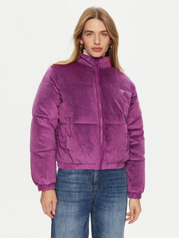 Guess Guess Pernata jakna V4BL03 KBXI2 Ljubičasta Regular Fit