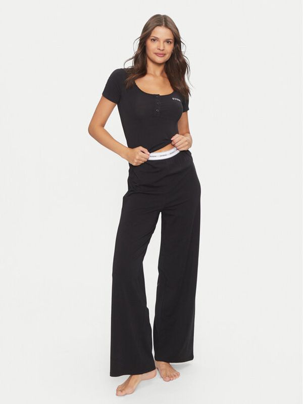 Guess Guess Pidžama O4YX02 KBBU1 Crna Regular Fit