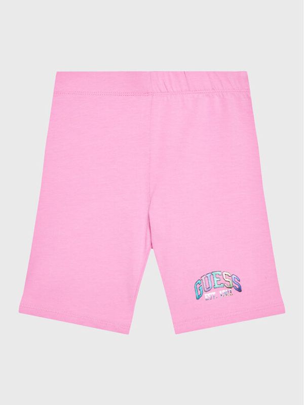 Guess Guess Sportske kratke hlače J3RD09 J1311 Ružičasta Slim Fit