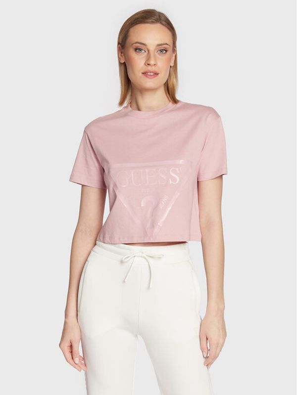 Guess Guess T-shirt Adele V2YI06 K8HM0 Ružičasta Regular Fit