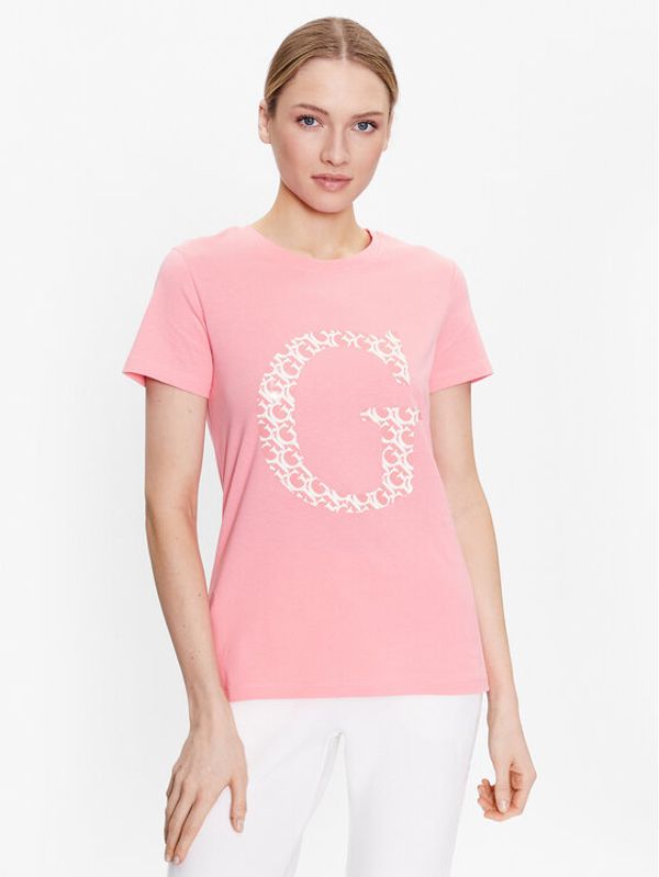 Guess Guess T-shirt Alethea V3GI00 I3Z14 Ružičasta Regular Fit