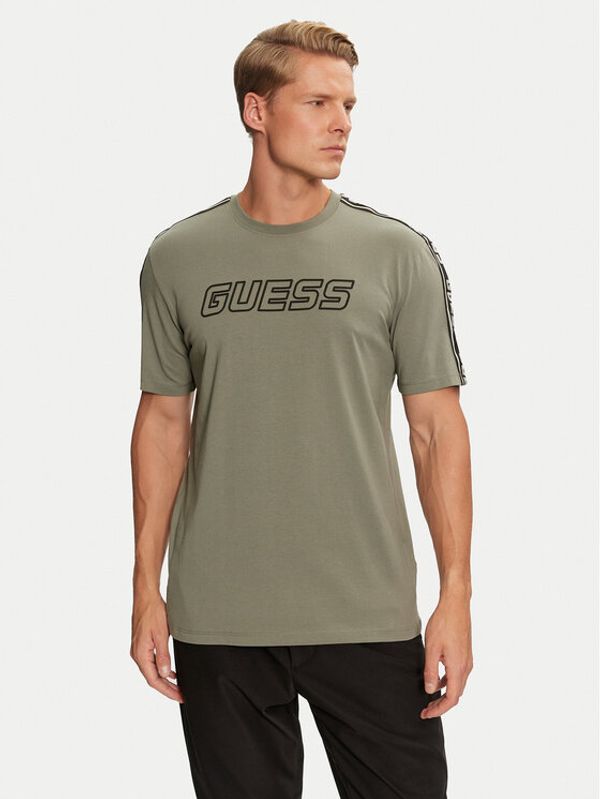 Guess Guess T-shirt Arlo Z4GI18 J1314 Zelena Regular Fit