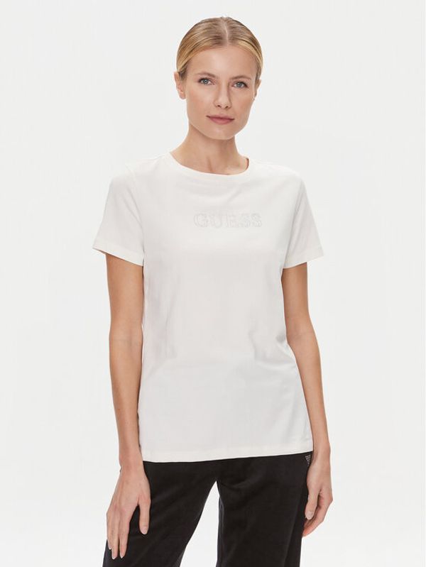 Guess Guess T-shirt Briana V3BI11 J1314 Écru Regular Fit