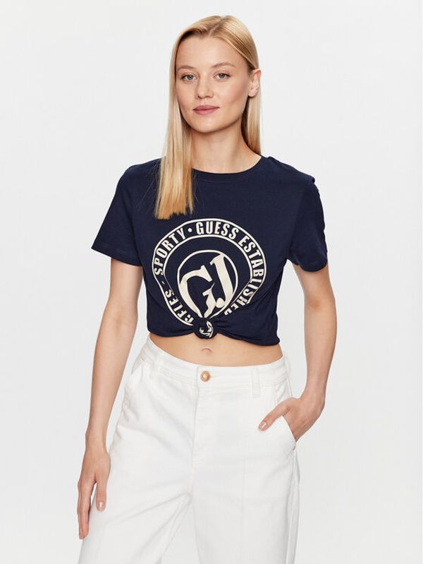 Guess Guess T-shirt Debora V3YI07 I3Z14 Tamnoplava Regular Fit