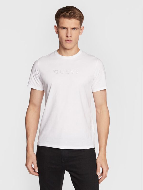 Guess Guess T-shirt M2BP47 K7HD0 Bijela Slim Fit
