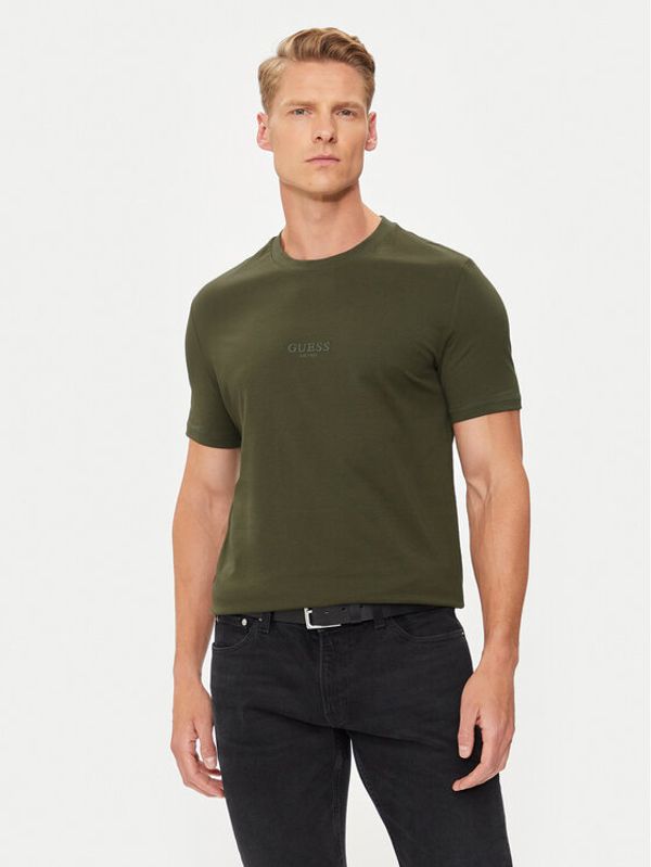 Guess Guess T-shirt M2YI72 I3Z14 Zelena Regular Fit
