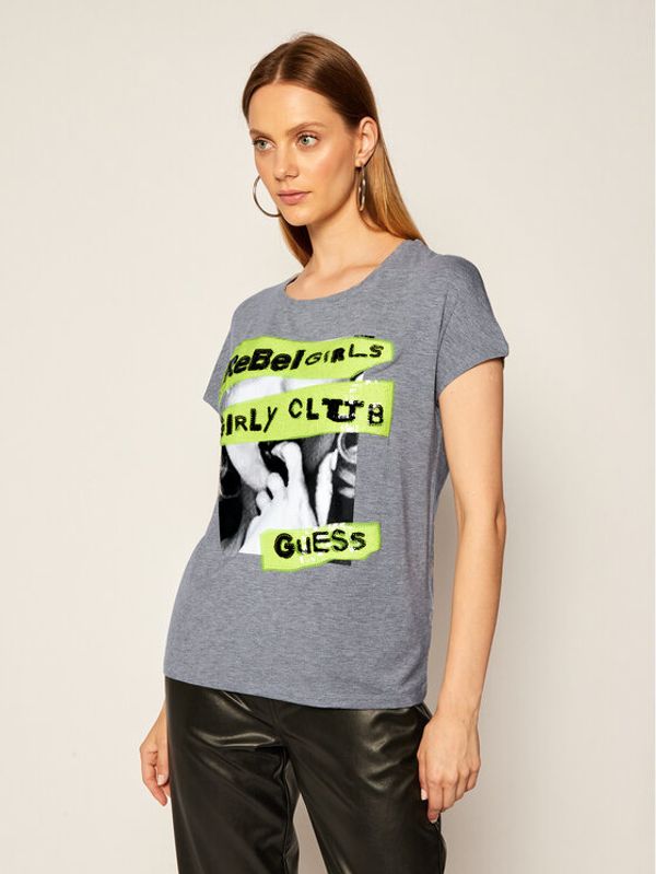 Guess Guess T-shirt Shelly W0YI95 K68D0 Siva Regular Fit