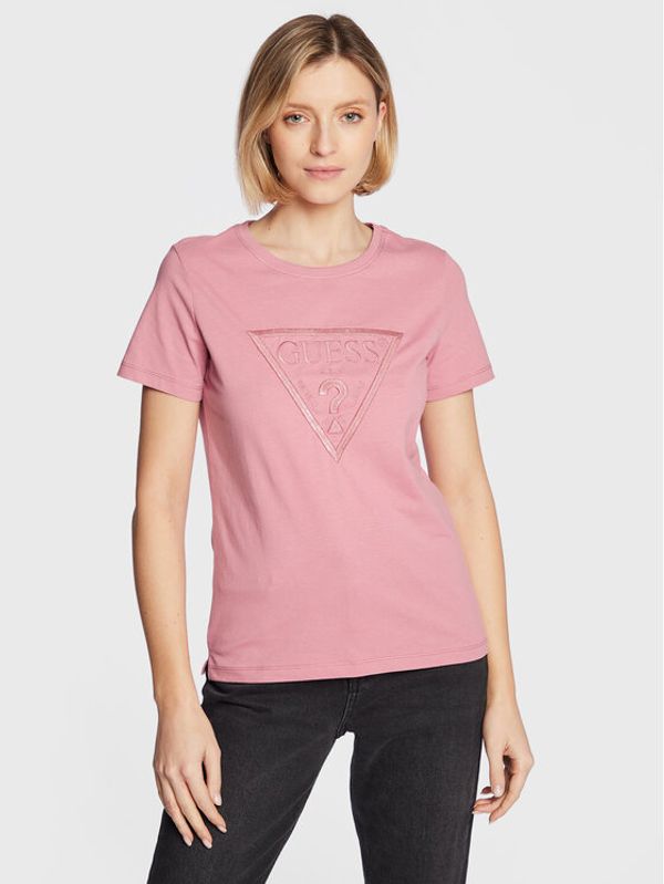 Guess Guess T-shirt W3RI19 I3Z14 Ružičasta Regular Fit