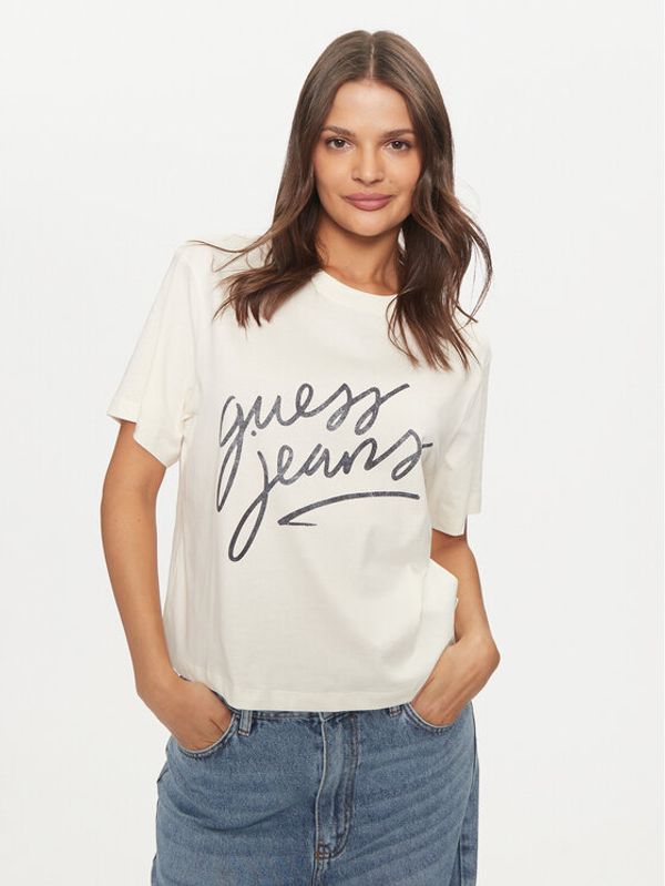 Guess Guess T-shirt W4BI54 K8HM0 Plava Boxy Fit