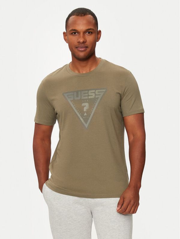 Guess Guess T-shirt Z4YI12 I3Z14 Zelena Regular Fit