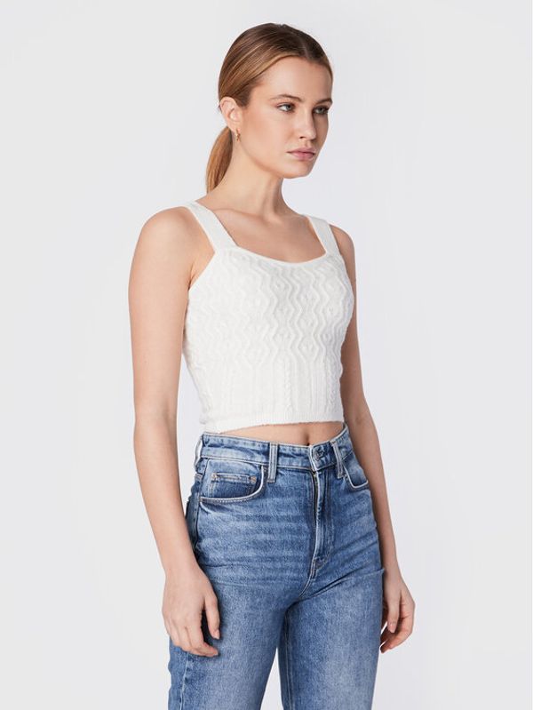 Guess Guess Top Blaire W2BR59 Z2QA0 Écru Slim Fit