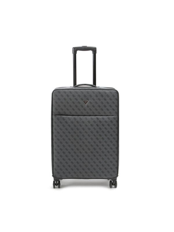 Guess Guess Veliki kofer Vezzola Travel TMVZLS P3302 Crni premaz od rodija
