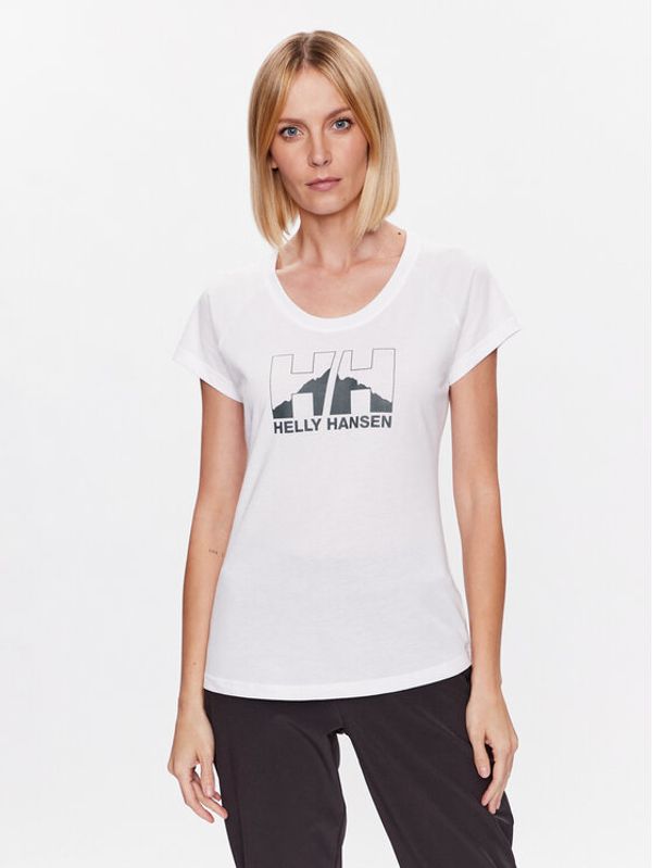 Helly Hansen Helly Hansen T-shirt Nord Graphic 62985 Bijela Regular Fit