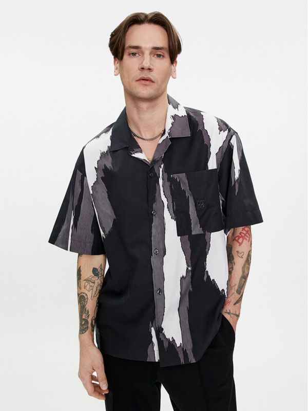 Hugo Hugo Košulja Egeeno 50515310 Crna Relaxed Fit