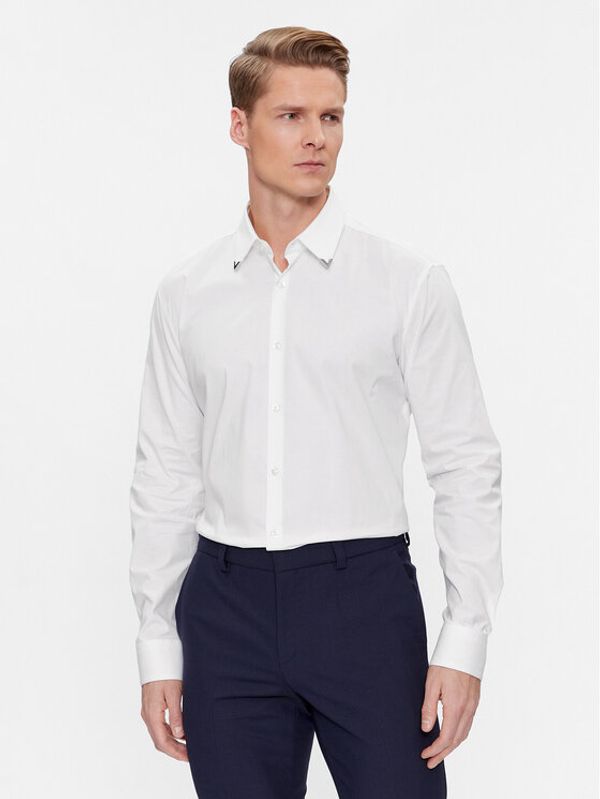 Hugo Hugo Košulja Ermo 50508633 Bijela Slim Fit